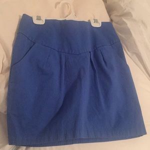 Blue mini skirt